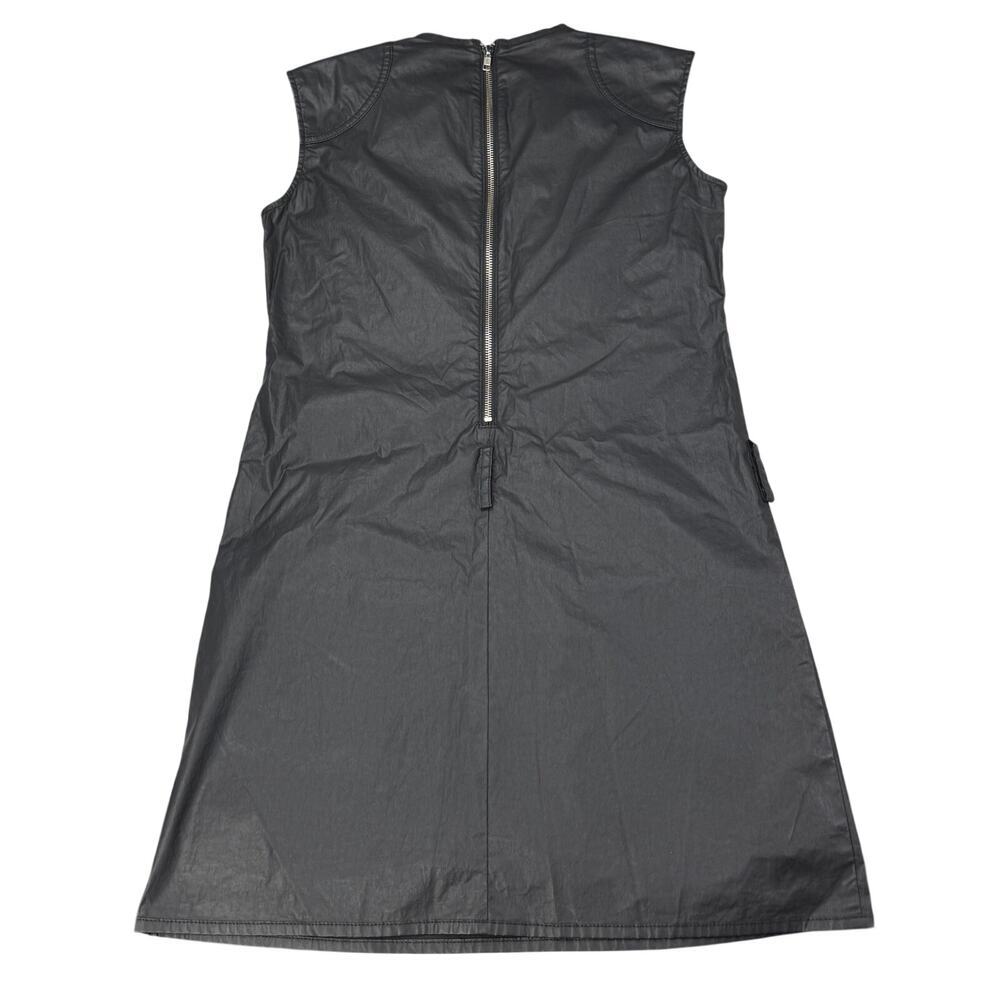 LOVE MOSCHINO Black Front Button Shift Dress Size 4 Made In Italy - Picture 6 of 7